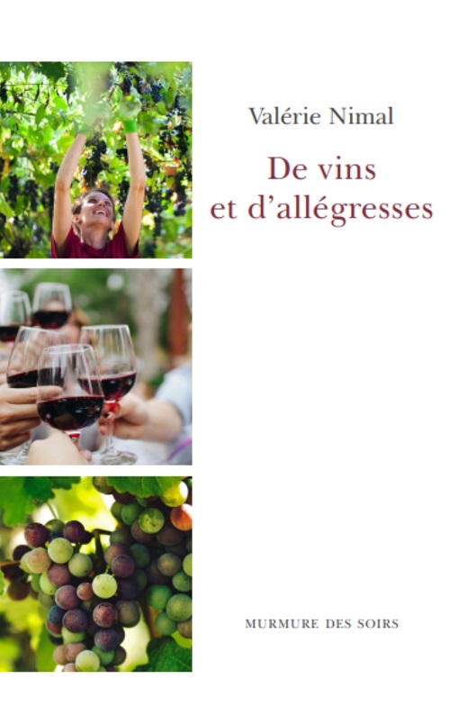 Couverture de De vins et d'allégresses, éditions Murmure des soirs